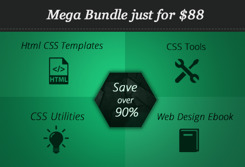 Feature image of Web Design Mega Bundle: HTML and CSS Templates, Resources & eBook