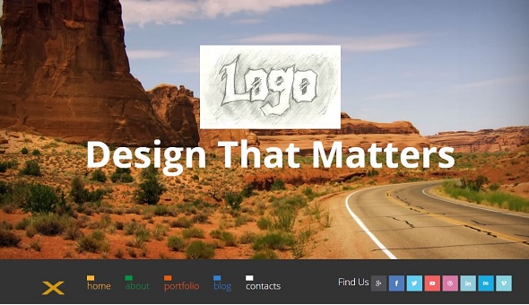 one-page website template