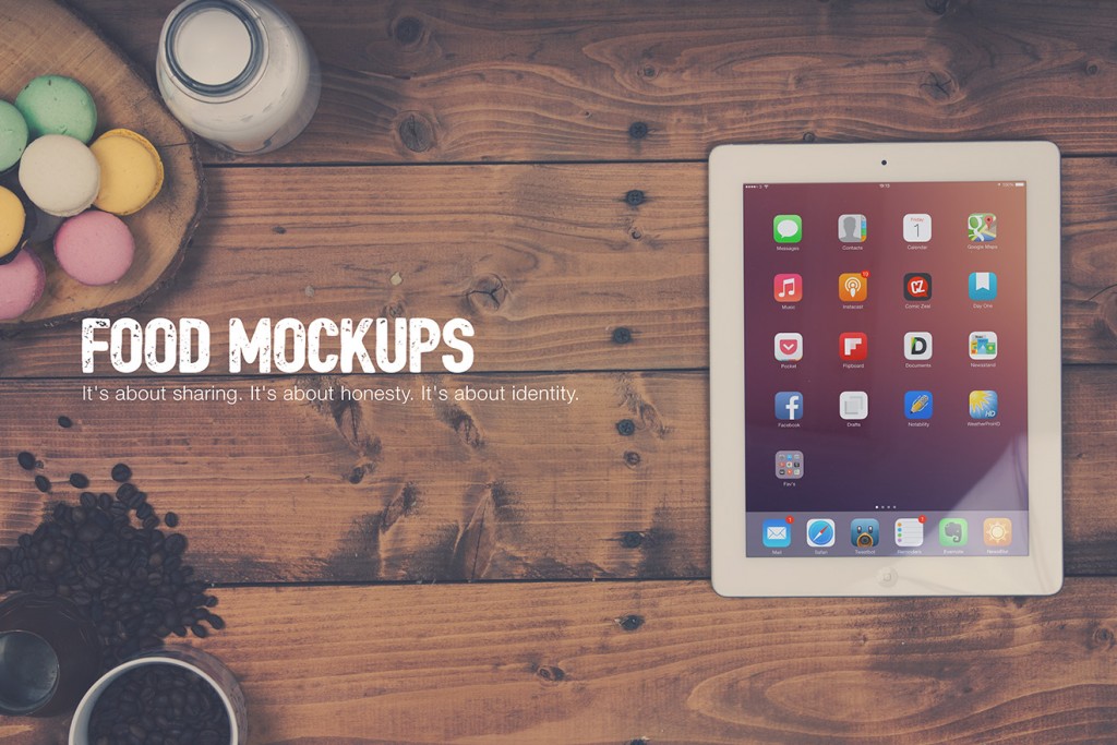 food mockup Cover for websites