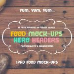 food mockup set banner