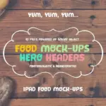 Realistic-Food-Mockup food mockup set banner