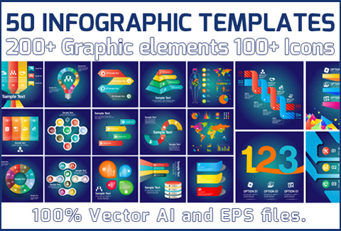 High-Quality Graphic Elements - Infographic Templates Feature Image