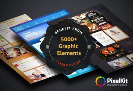Feature image of PixelKit’s Premium UI kits & Design Resources