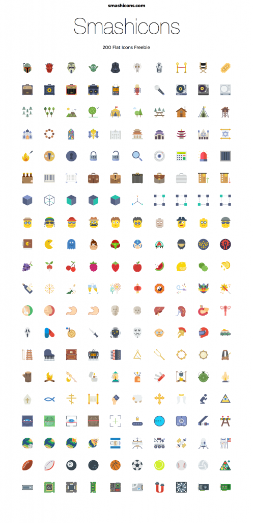 free flat icons