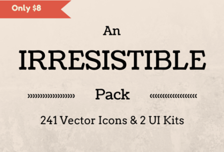 Irresistible pack of 241 Vector Icons & 2 UI Kits Feature Image