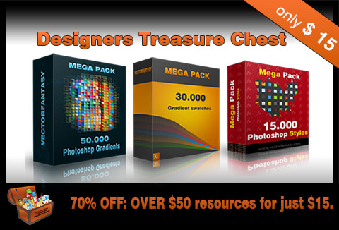 Illustrator and Photoshop Gradients Bundle feature images