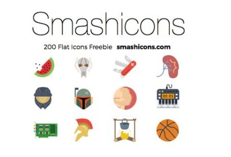 Smashicons 200 Free Flat Icons Feature Image