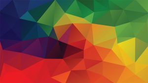 Bright mulitcolored tessellation pattern