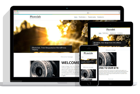 PhotoLab: A Free Responsive WordPress Theme Feature image