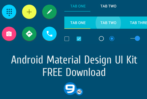 Android Material Design FREE PSD Feature Image