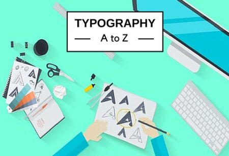 Learn Typography From A to Z – eCourse Feature Image Illustration