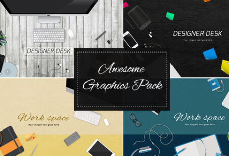 Feature image of 100+ Graphics: Hero Header Mockups, Textures and Backgrounds
