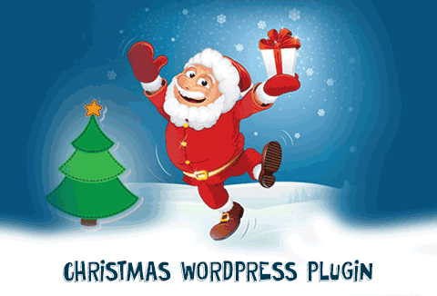 Christmas WordPress Plugin showcasing a Santa Claus