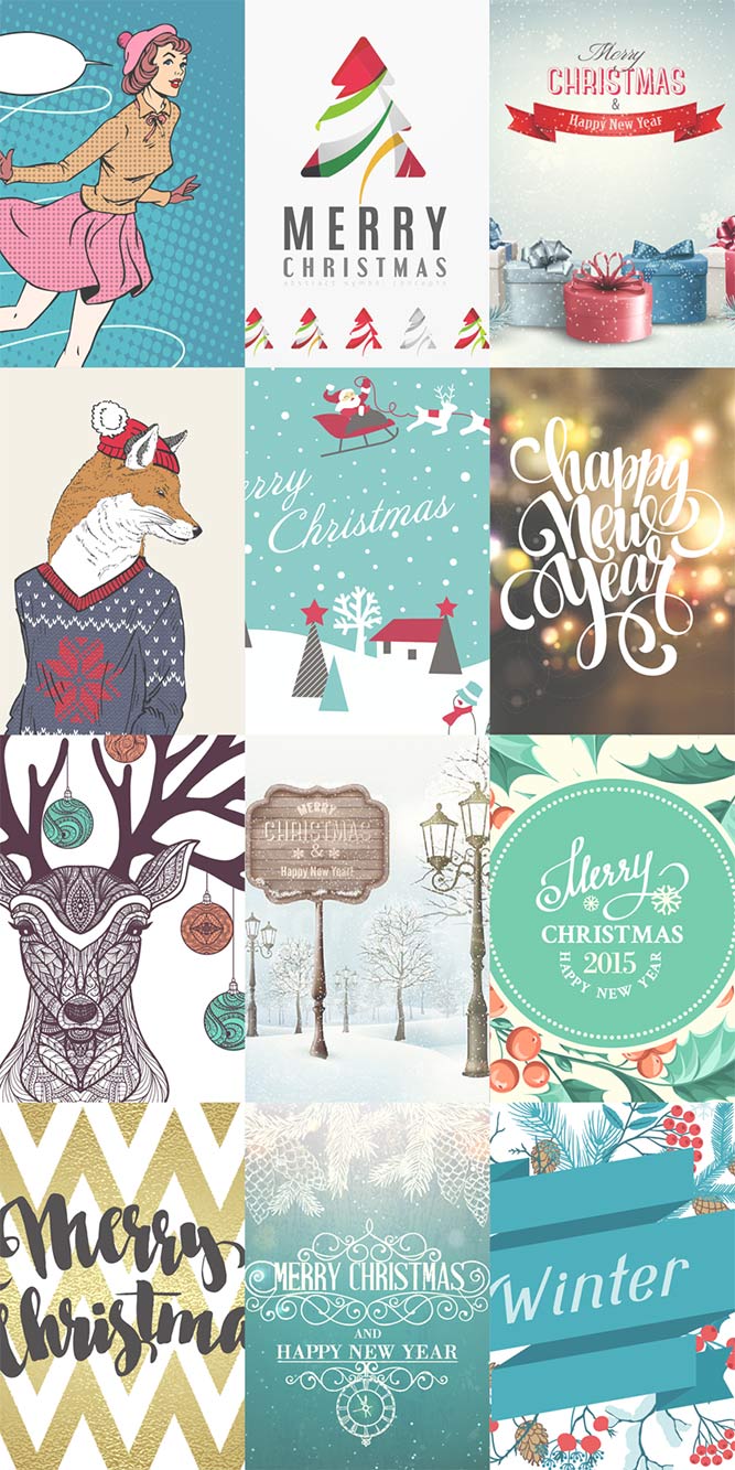 premium christmas vector images preview
