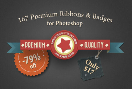 premium badges ribbons