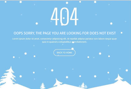 404 error page template