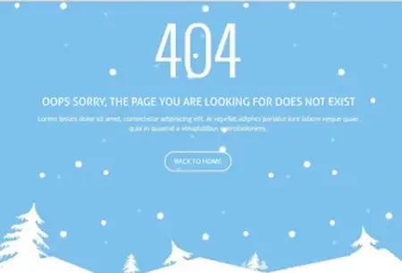 404 error page template