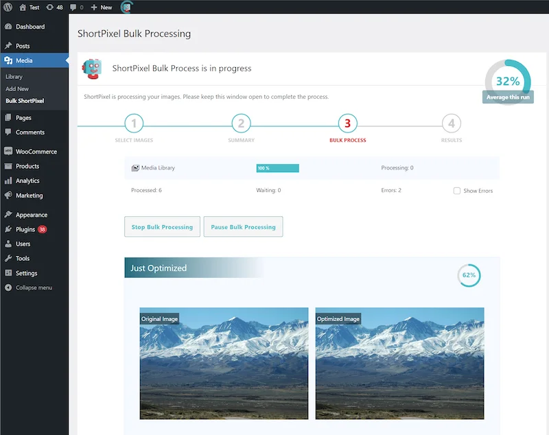 ShortPixel - WordPress plugin to Optimize Image Plugin Image Optimization Feature