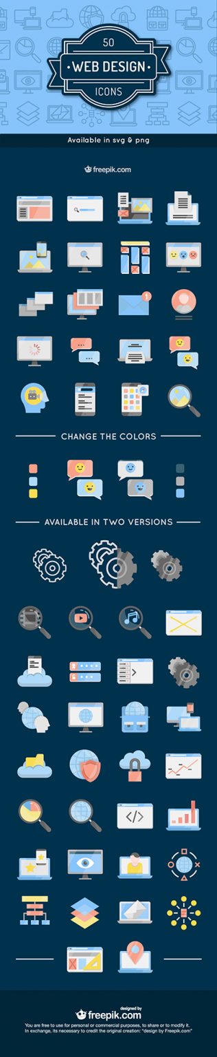 Design icons pack to give your website a unique look