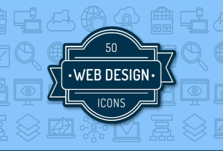 Flat Web Design Icons For Website Feature Image
