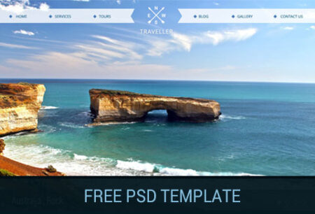 Free Website PSD Template