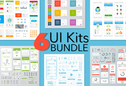 6 App UI Kits Bundle