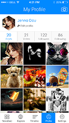 My profile iOS UI kit
