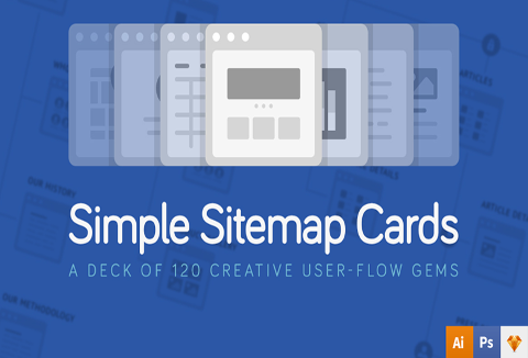 Website sitemap cards