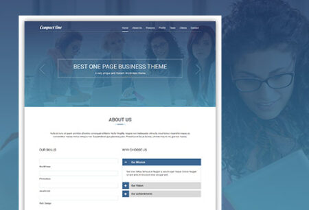 One-Page WordPress Theme