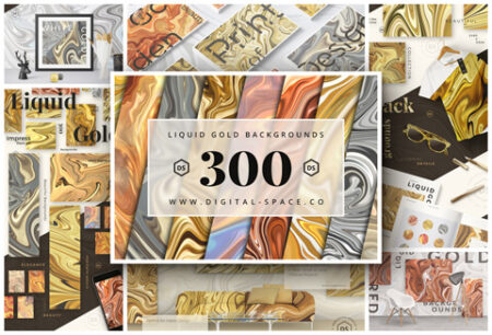 Feature image of 300 Liquid Gold Backgrounds