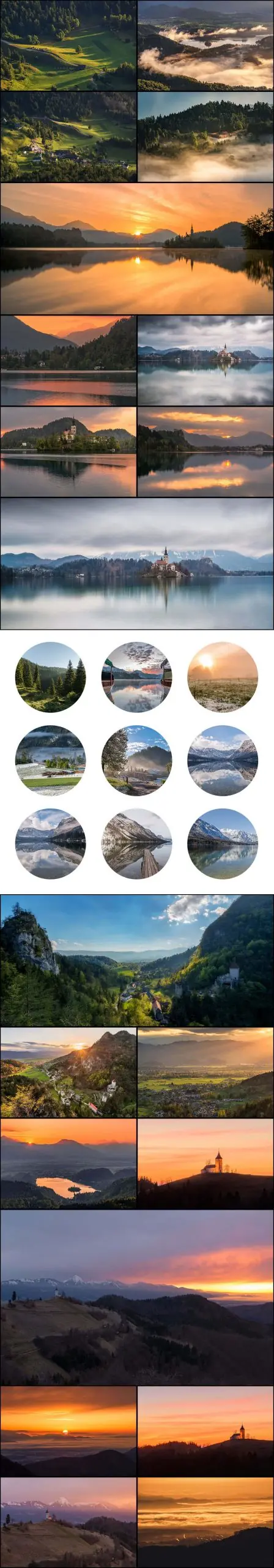 Long carousal of sunset stock photos
