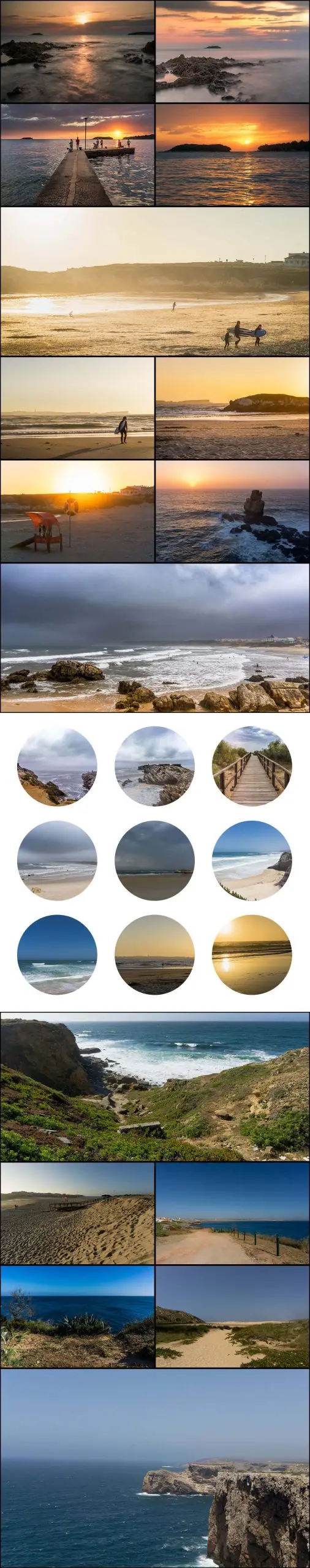 Long collage of Seascapes 