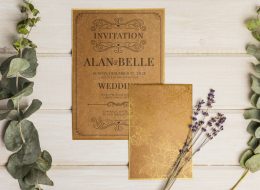 10 Vintage Wedding Invitation Templates | DealFuel
