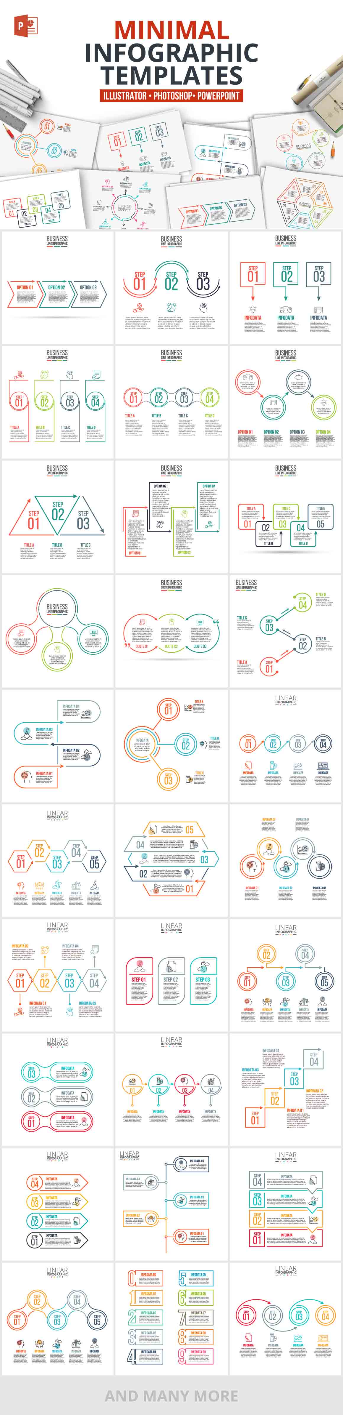 1200 Interactive Infographic Templates- 11_Minimal