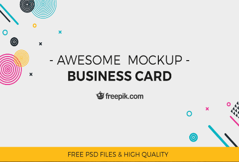 Awesome Business Card Mockup Design - Featured Image