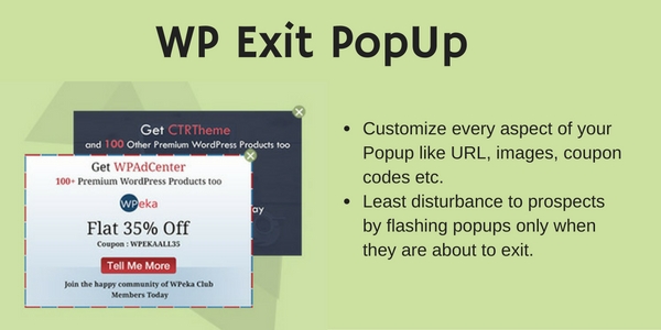 20 Online Business Tools - WP Exit PopUp