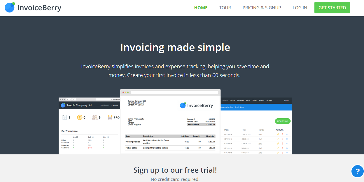20 Online Business Tools - InvoiceBerry