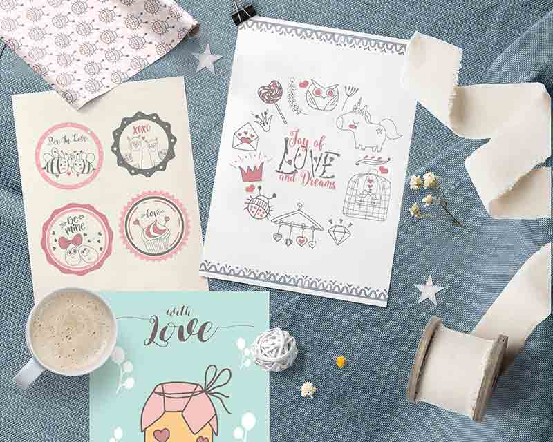 Cute Love mockup