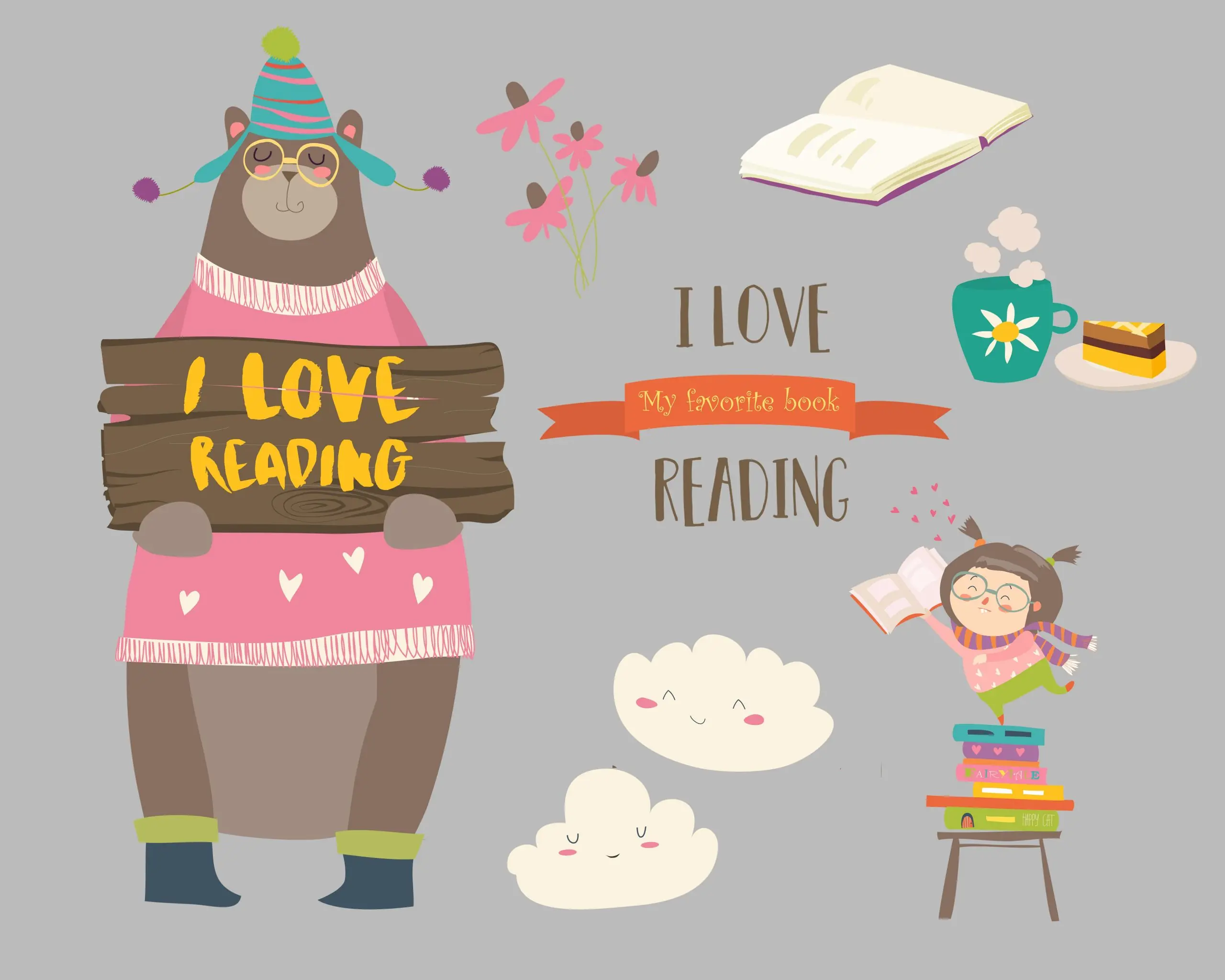 Tiny Joy kids vector bundle