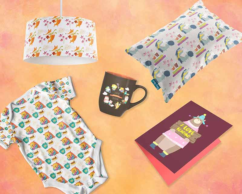 i love reading vector elements on children clothing and accessories
