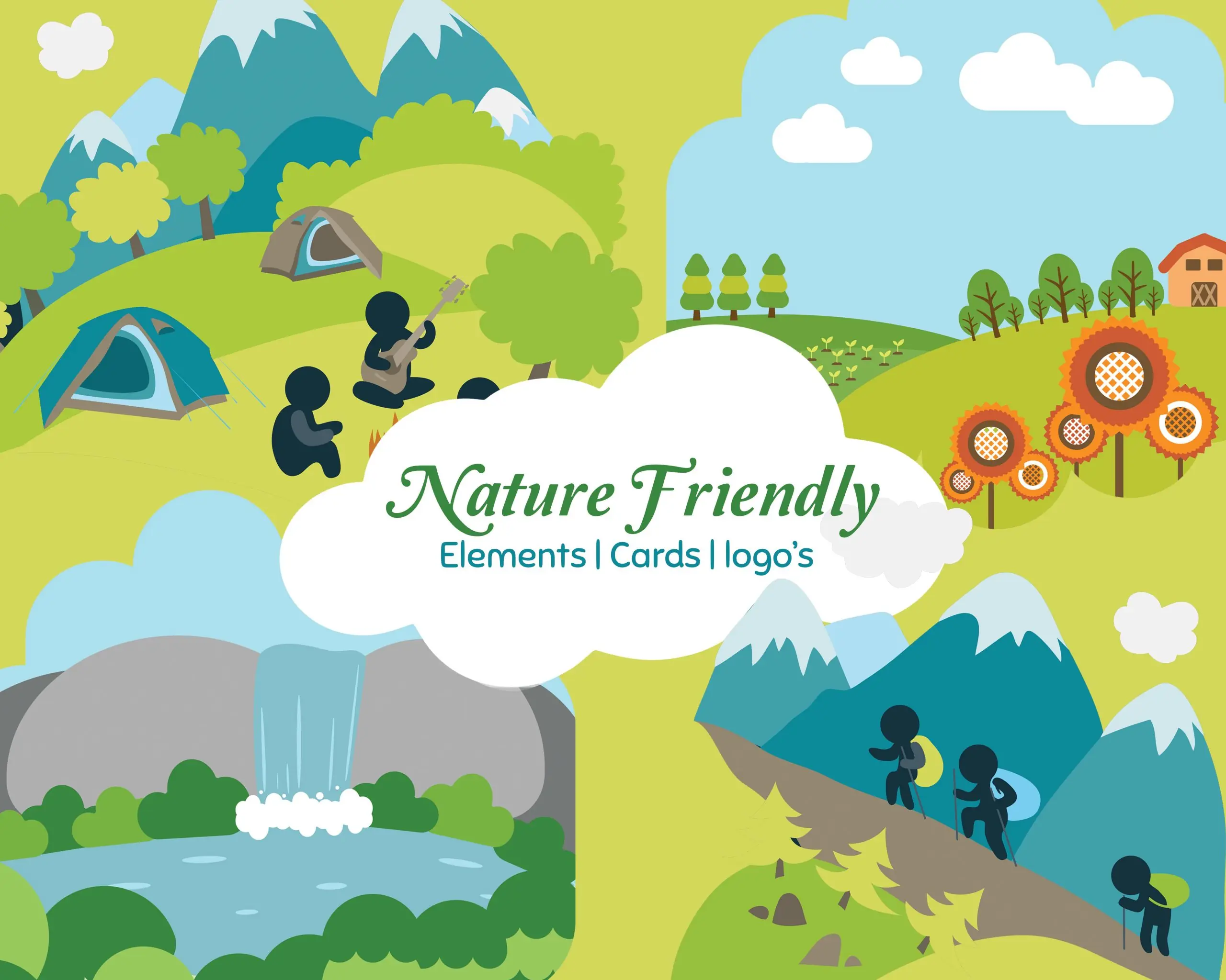 nature-vector-elements Nature Vector elements pack