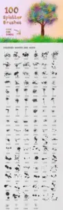 100 Splatter Brushes - Preview