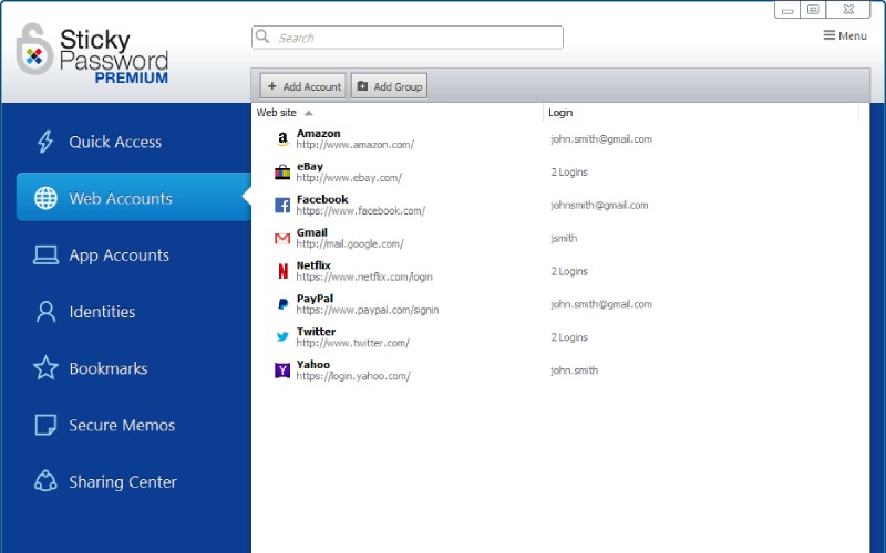 Web accounts on a Windows PC for this best Password Manager
