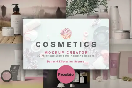 Cosmetics Mockup Creator Elements Feature image