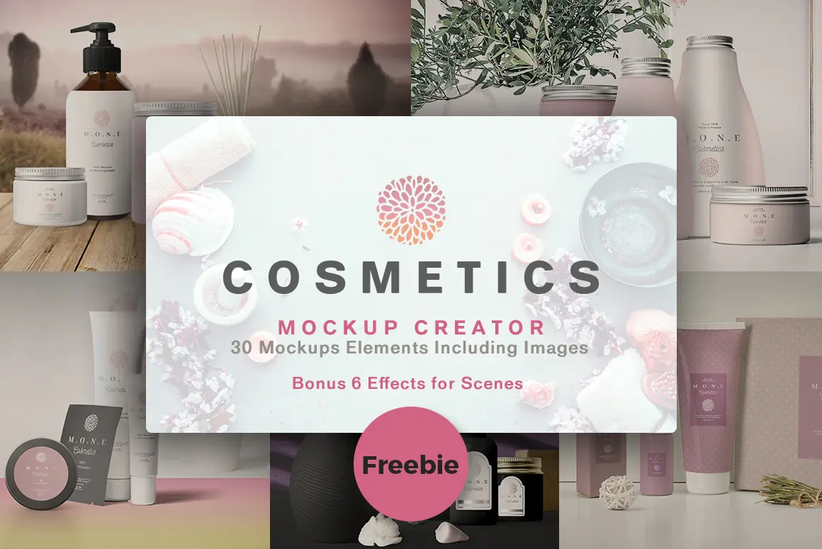 Cosmetics Mockup Creator Elements Feature image
