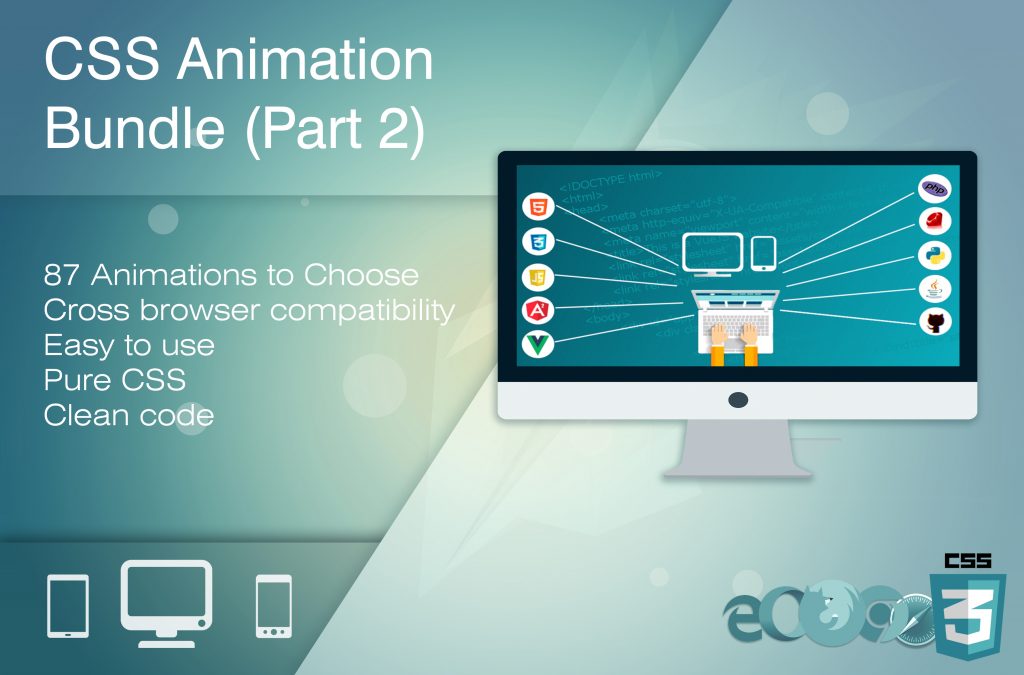 HTML CSS Animation Bundle With 87 Animation Effects