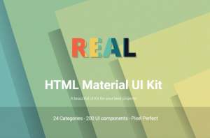 An HTML Material Design UI Kit With 200 UI Components