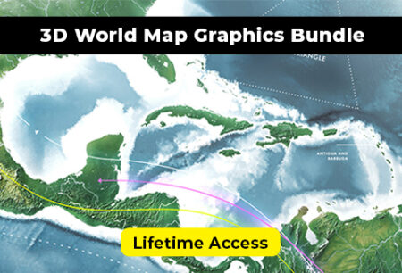 3D World Map Graphics Bundle