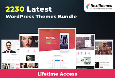 Latest WordPress Themes Bundle Of 2230+ WP Themes | LIFETIME Access