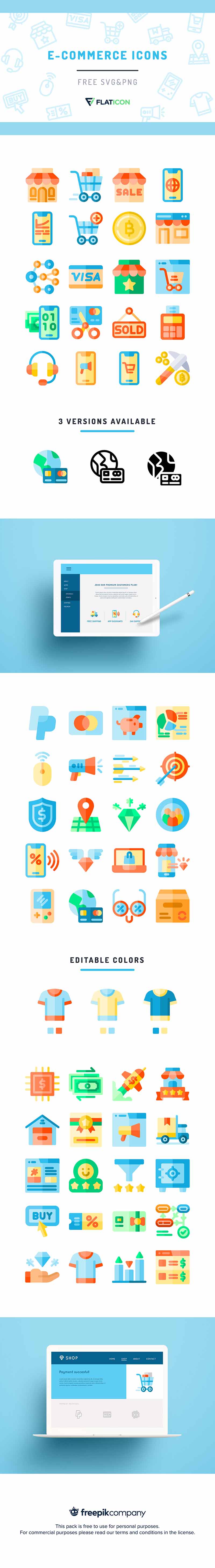 FREE eCommerce Icons Bundle For Instant Download | DealFuel